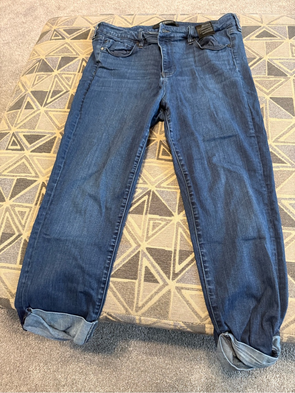 Liverpool Women's Dark Blue Cropped Straight Jeans